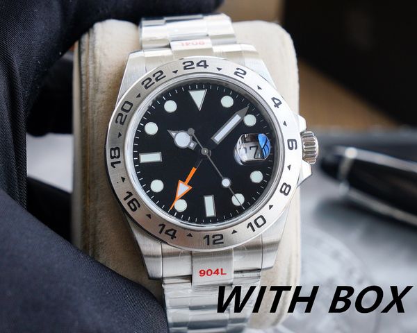 

mens watch luxury designer watches 41mm black dial automatic mechanical ceramic fashion classic stainless steel waterproof luminous sapphire, Slivery;brown