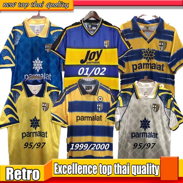 

01 02 baggio retro soccer jerseys parma calcio classic 1995 1997 1998 1999 2000 2001 95 97 99 00 crespo cannavaro maillots de football footb, Black;yellow