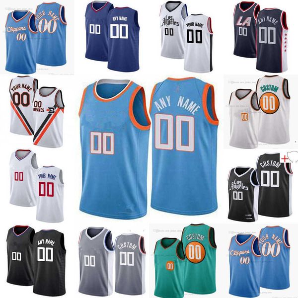 

75th custom men youth los angeles''clippers''kawhi 2 leonard''jay 0 scrubb justise 20 winslow ivica 40 zubac b, Black;red