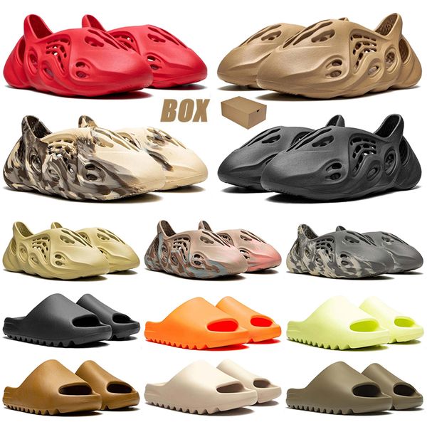 

sneakers foam runners slippers designer slides men women sandals sliders pantoufle white black slide foamrunner with box
