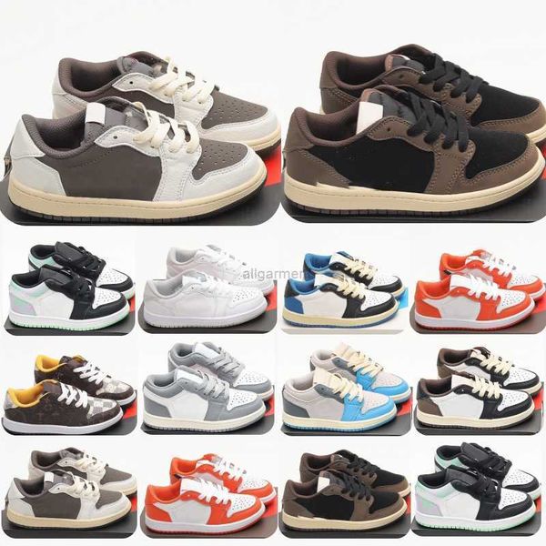 

kids shoes travis 1s 1 shoe boys scotts low sneaker designer mocha baby kid youth toddler infants children boy girl basketball athletic outd, Black