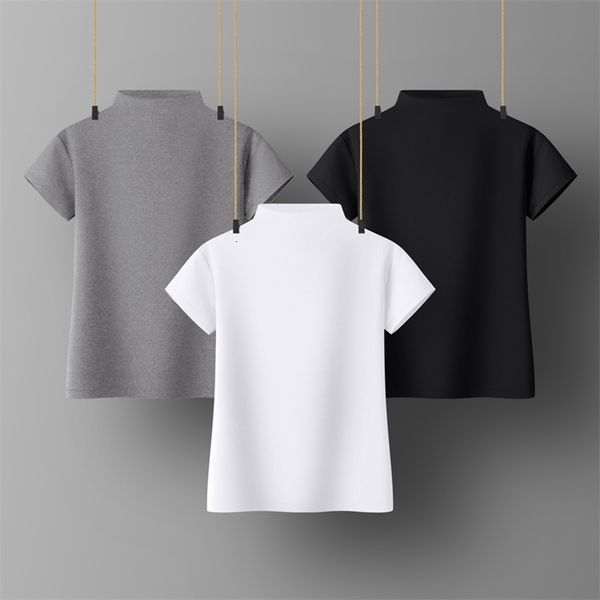 

women's t-shirt women sweetshirts turtleneck shirts for womens black white woman clothes short sleeve cotton tees for girls basic 2304