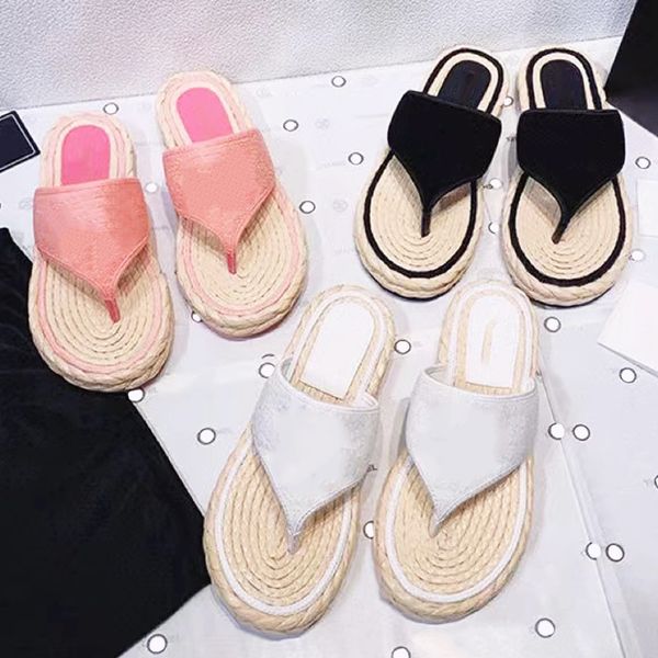 

sandals luxury desinger women shoes slipper summer leather women's sandal casual slides outdoor female flip flops, Black