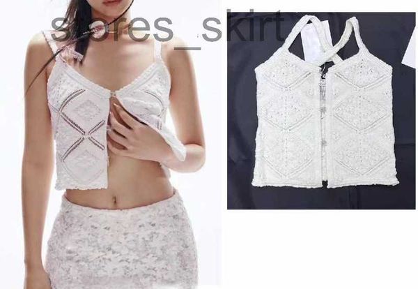 

women's t-shirt designerchan 2023 summer new women's vest t-shirt hollow out grade casual shirt women's qq1q, White