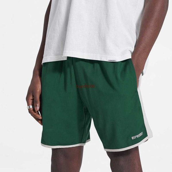 

men's and women's summer fashion t shirt high street brand rep representative shorts the correct version of summer color-blocking, White;black