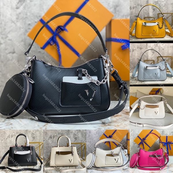 

marelle tote bb 2pcs bags women one shoulder crossbody bag marellini designer bag handbag soft grain cowhide wallet louise viuton vutton bag