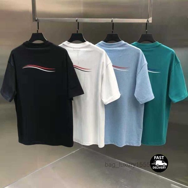 

designer t shirt summer short sleeve waves tee men women lovers luxury t-shirts fashion senior pure cotton large size s-4xl, White;black