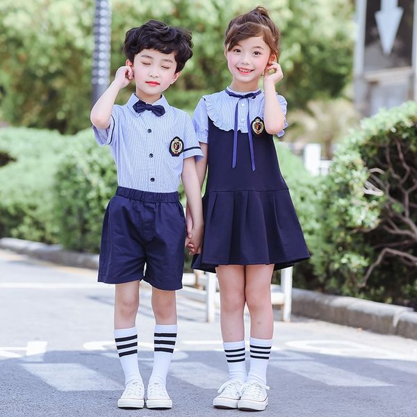 

children's place girls' sets boy uniform knit 2 pcs kids uniform set, White