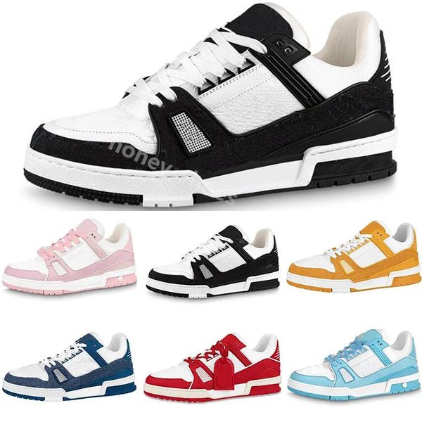 

2023 fashion designer trainers shoes luxury brand men women low lace-up casual walking shoes comfortable wear-resisting sneakers 36-44 hn13