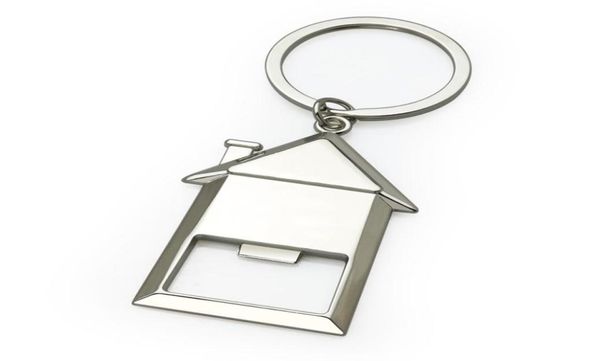 

house keychain pendant bottle opener keychains real estate promotion gift keyring6575909, Silver