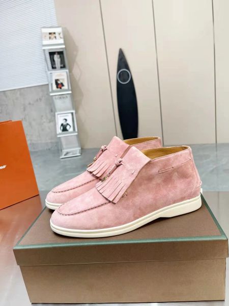 

men womens dress shoes cashmere loafers designers classic buckle round toes flat heel leisure comfort four seasons women high shoe 35-46, Black