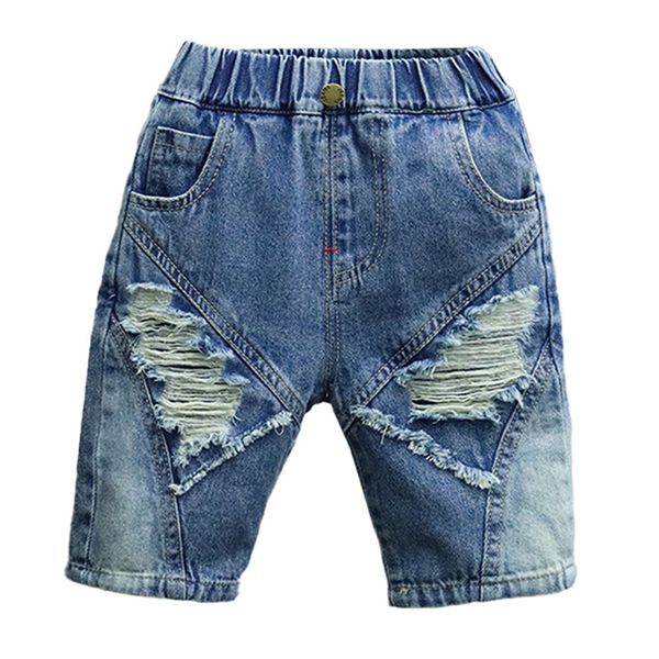 

jeans jeans for boy big hole jeans boy casual style children jeans summer kids clothes 230413, Blue