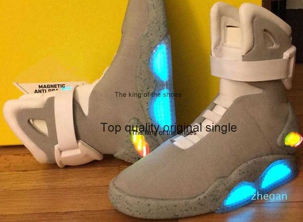 

mag back to the future marty led boots mens lighting black red grey martys mcfly's led sneakers xsa11