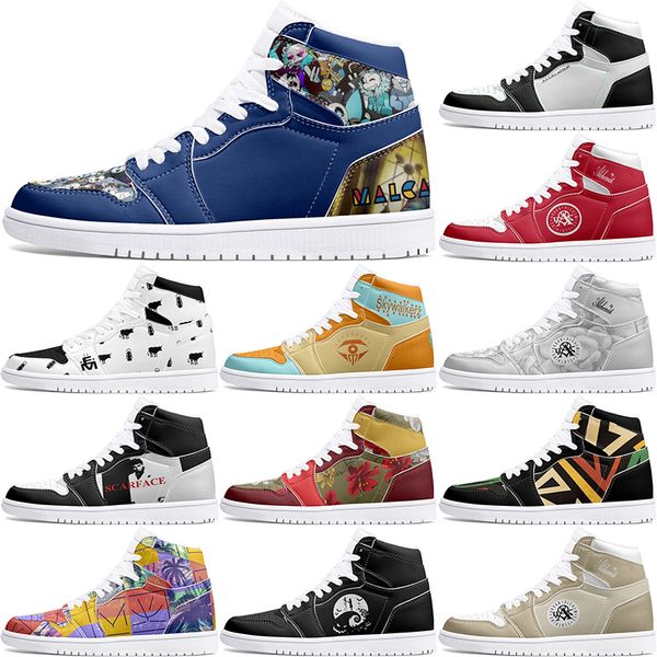 

winter autumn Customized Shoes 1s DIY shoes Basketball Shoes damping male boys girl female Anime Character Customization Personalized Trend Outdoor Shoe