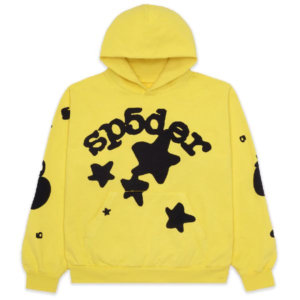 

2023ss hoodie men's sweatshirts hoodies plus yellow puff print pullover women quality, Black;brown