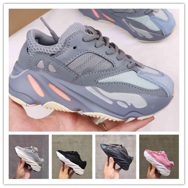 

kids west wave girl boy youth runner 700 trainers sply children sports sneakers todd gg boost kanyes nea, Black