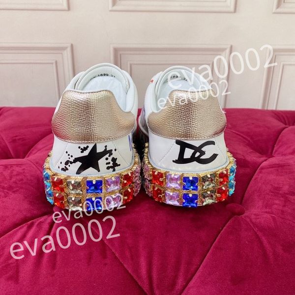 

new excellent sneakers men women shoes genuine designer shoes leather trainer fashion sports platform, Black