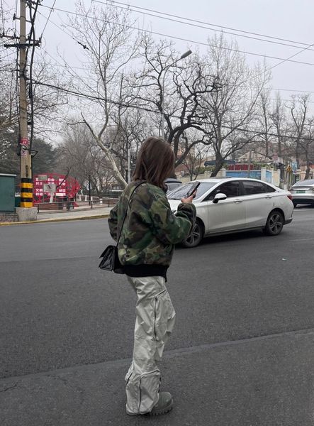 

2023ss paris itlay skinny jeans casual street fashion pockets warm men women couple outwear xs, Blue