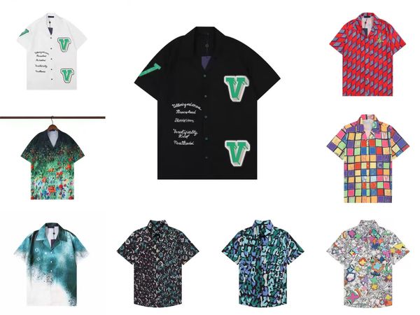 

men's casual shirts men print hawaiian harajuku streetwear hip hop autumn long sleeve blouse punk rock oversize, White;black