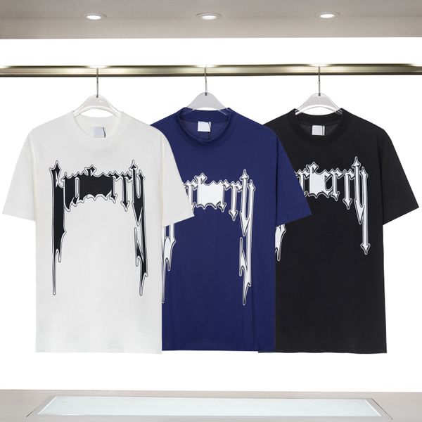 

men's plus tees & polos round neck embroidered and printed polar style summer wear with street pure cotton de3, White;black