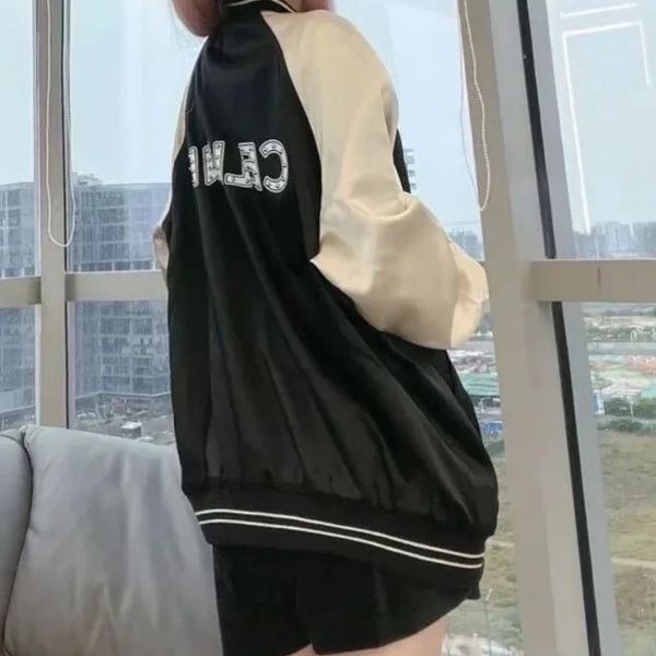 

men's jackets designer 2023 c-el-e c-el-e men's and women's willow nail colored thin capsule letter baseball coat for both me, Black;brown