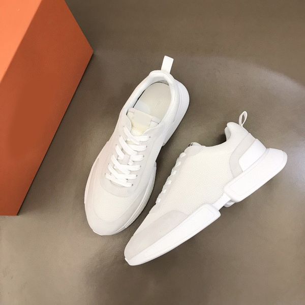 

designer oversized casual shoes mans shoe leather lace up men fashion platform sneakers white black men designer shoes hoesfactory
