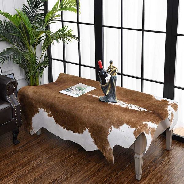 

Carpets NOAHAS Cow Print Rug Bedroom Living Room Cute Animal Printed Carpet Faux Cowhide Rugs for Home Decor W0413