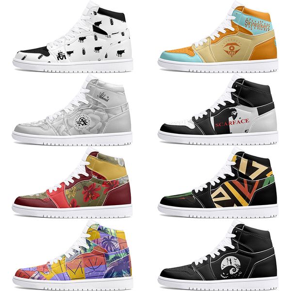 

winter autumn Customized Shoes 1s DIY shoes Basketball Shoes damping males 1 females Anime Customized Character Trend Versatile Outdoor Shoe