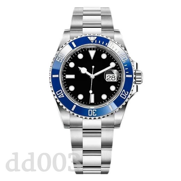 

stainless steel womens watch 904l luxury wristwatch man blue red gmt orologi classic mechanical automatic strap mens designer watch leisure, Slivery;brown