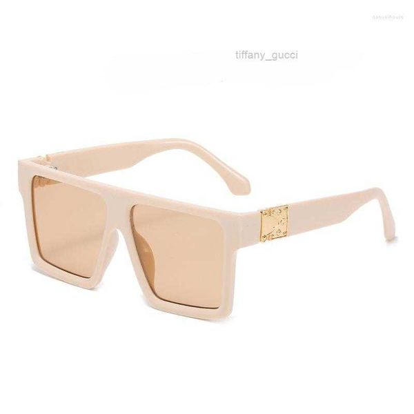 

sunglasses classic fashion vintage big frame square women men designer flat sun glasses female travel shades, White;black