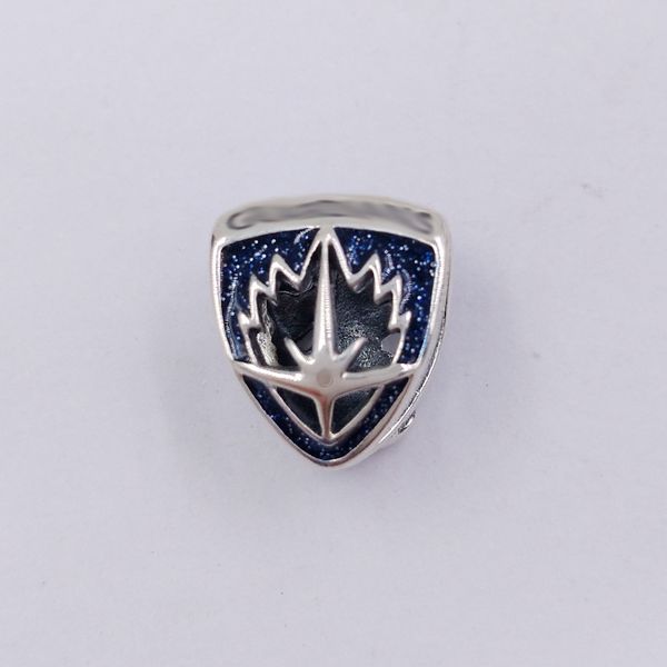 

guardians the galaxy rocket raccoon emblem charm 925 sterling silver pandora clips moments birthstone fit charms beads bracelets jewelry 792, Black