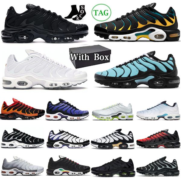 

2023 men running shoes triple black white hyper sky blue green accents particle grey mens trainers outdoor sports sneakers