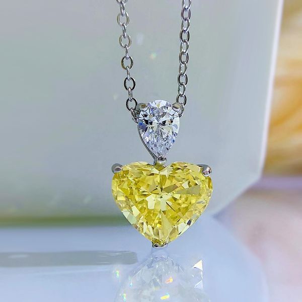 

lovers heart z diamond pendant 100% real 925 sterling silver wedding pendants necklace for women promise engagement jewelry