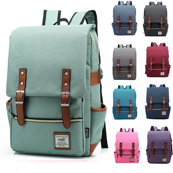 

school bags vintage 16 inch lapbackpack women canvas bags men canvas travel leisure backpacks retro casual bag school bags for teenagers 230
