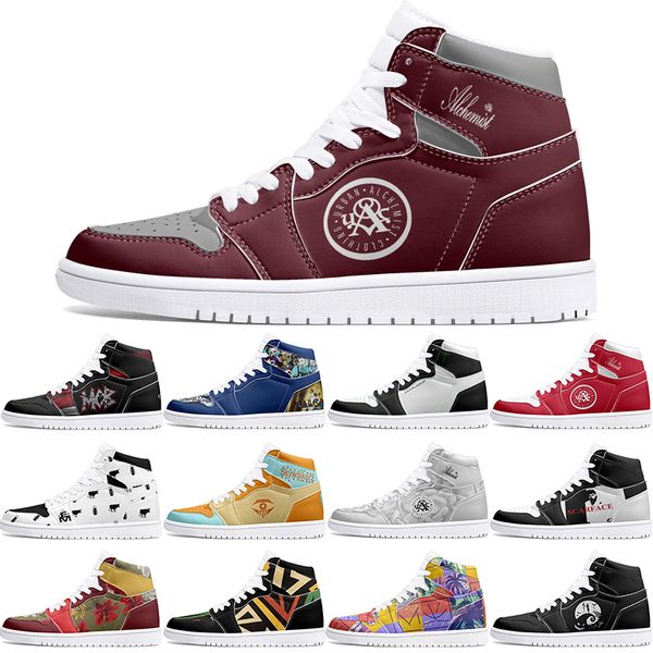 

winter autumn Customized Shoes 1s DIY shoes Basketball Shoes damping males females Cartoon Anime Customization Trend Outdoor Shoe