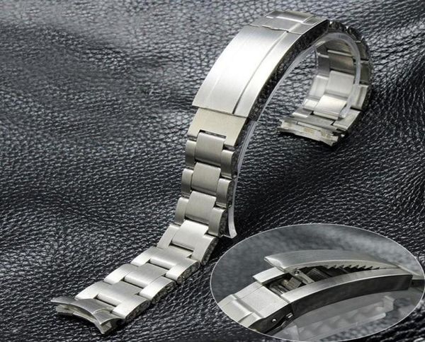 

watch accessories bracelet for black green water ghost gmt sub band solid steel finetuning buckle strap 20 21mm bands9050080, Black;brown