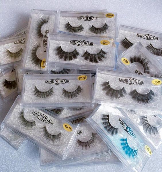 

in stock 3d mink eyelashes eye makeup mink false lashes thick fake eyelashes 3d eye lashes extension beauty tools 20 styles mink l6126012