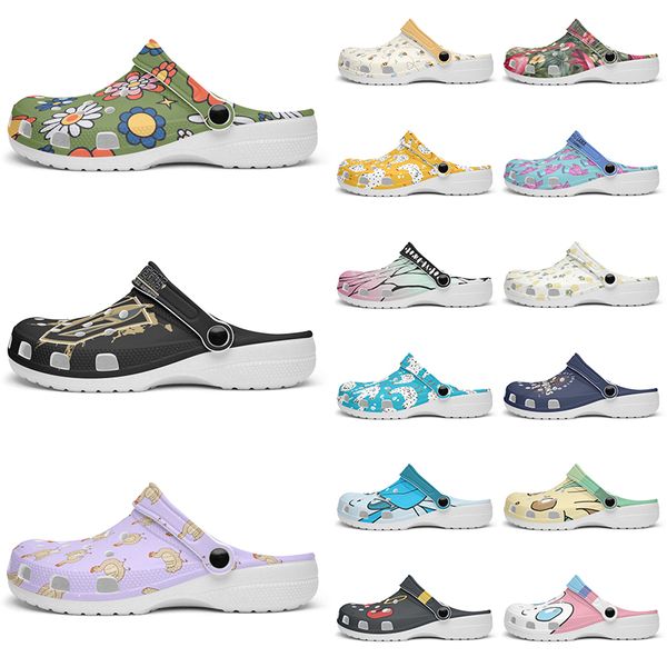 

Customized clean exquisite fashionable comfortable beautiful Diy shoes for men and women's indoor slippers 100594