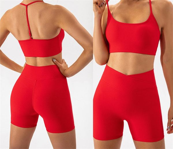 

active sets 2pcs women yoga set gym set beauty back bra sports shorts workout running clothing gym wear athletic sport suit