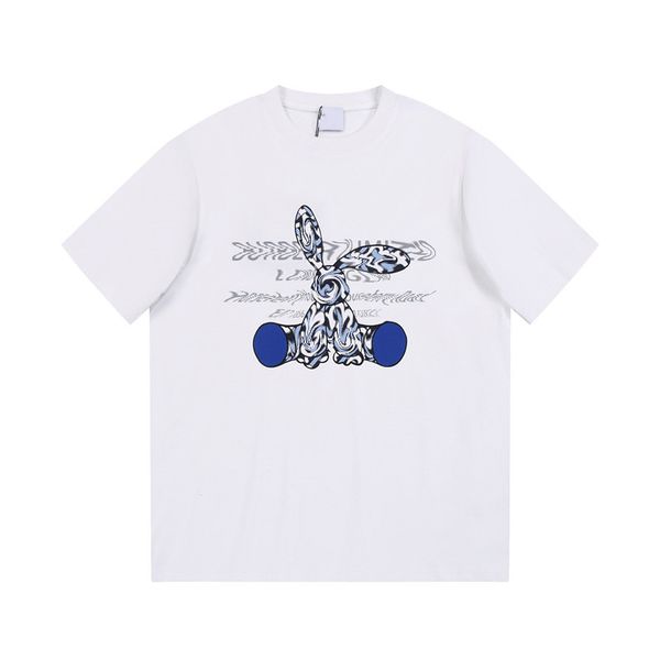 

2023 mens t shirts women designers t shirts tees apparel man s casual chest letter shirt luxurys clothing street shorts sleeve clothes palm, White;black