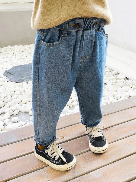 

jeans girls jeans kids autumn spring clothes boys trousers children denim pants for baby boy jeans toddlers 90~130 230413, Blue