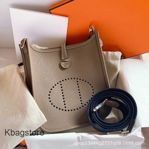 

cow bag crossbody 2023 herms purse evelyns one tote bags togo leather designer shoulder women's cutie bucket mini 17cm 1pdm
