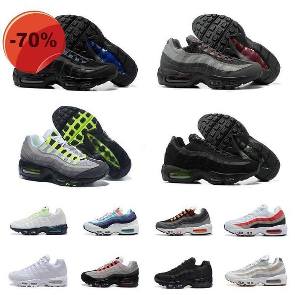 

classic 95 2023 airmaxs mens running shoes max greedy 3.0 chaussures air 95s neon triple black white multi reflective volt grape greyscale