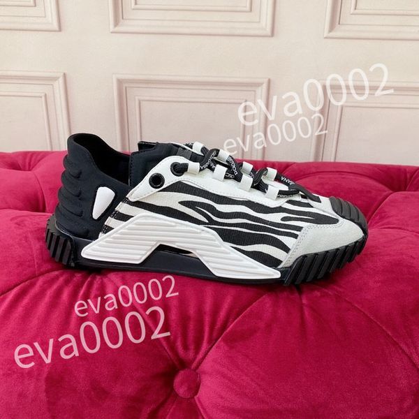 

new luxury excellent sneakers men women shoes genuine designer shoes leather trainer fashion sports platform, Black