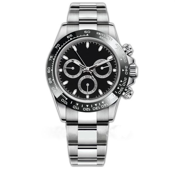 

mens watch 116500ln designer 2813 movement automatic sapphire wristwatch silver ceramic bezel 316l steel adustable fold246t, Slivery;brown