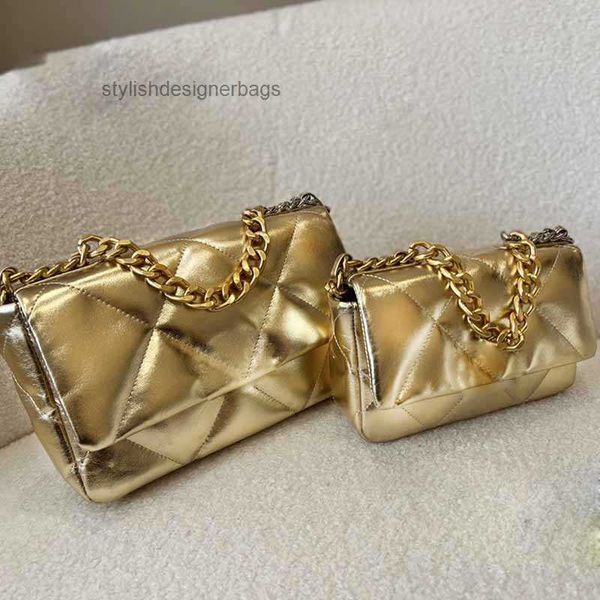 

designer bagstotes womens flap crossbody designer bags golden sheepskin classic handbags gold-tone metal thick handheld chains mini totes ba