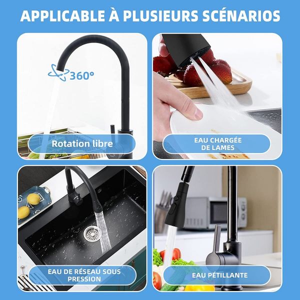 

kitchen faucets head bathroom pot pull faucet nozzle pull type kitchen shower three functions can be suspended pull shower by the dhl