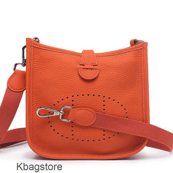 

fashion calf bag 2023 bags herms evelyns leather tote mini style personality single shoulder cross body hollow bucket female designer 0m70