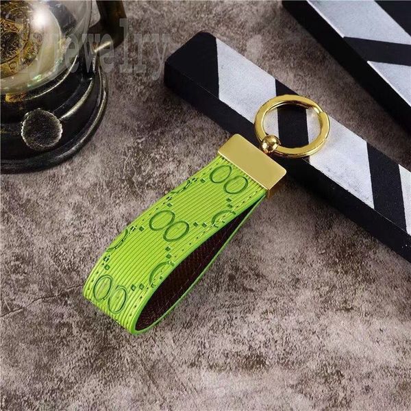 

luxury designer keychain handmade key chain exquisite fashion accessories bag charms metal buckle letter car wallet embossing keyring fashio, Silver