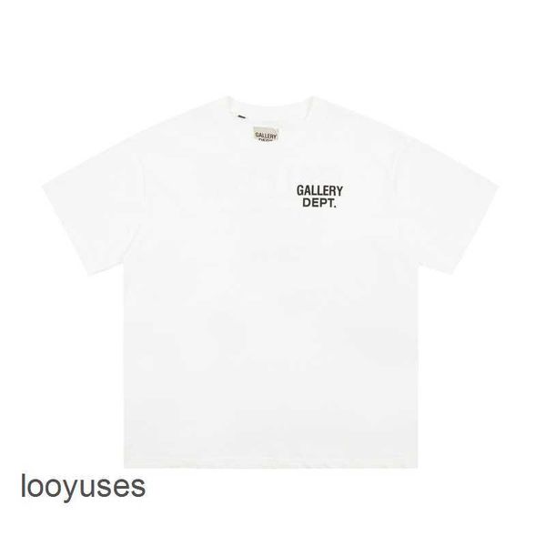 

galleryss dept fashion classic short streetwear mens t letter shirts sleeve vintage 2023 print couples summer casual t-shirt men 1qsm, White;black